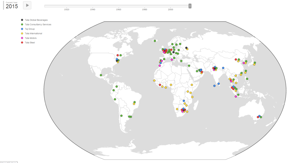 Historical Data Visualization Map